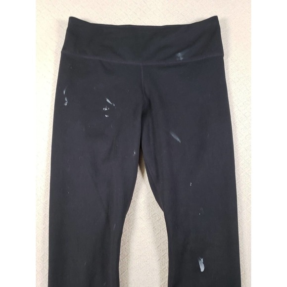 Nike Pants Womens Medium Black Dri Fit Leggings Elastic Waist Mid Rise Pull On - Picture 2 of 9